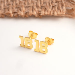 Anting Angka Custom 091 Anti Karat - Earrings