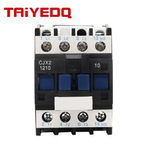 CJX2-1210 Động cơ ba pha Contactor Relay 12A 3P 1NO AC 24V 110V 220V 380V Cuộn dây 35mm Din Rail Mount