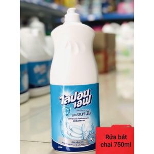 [MẪU MỚI] Nước Rửa Chén Bát Lipon Thái Lan Can (750 3600ml) Nước rửa chén không mùi an toàn số 1(CÓ BÁN SỈ)