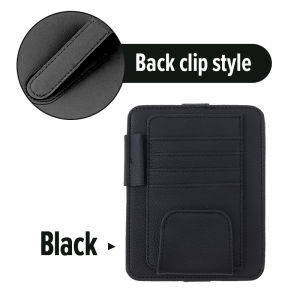 [Ready Stock]Car Tissue Box Universal Auto Sun Visor Hanging Multi Purpose Leather Button Tissue Holder Storage Box Napkin Holder Pouch Paper Box Car Accessories Car Card Holder
