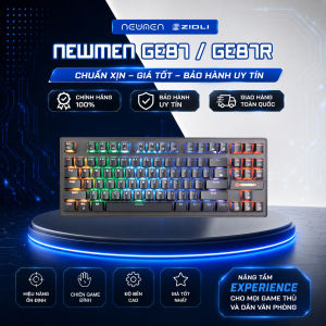 Bàn Phím Cơ Newmen GE87 / GE87R Gaming 87 Phím TKL - LED RGB 20 Hiệu Ứng - Switch Outemu Box - Full Anti-Ghosting - Chính Hãng Bảo Hành 24 Tháng