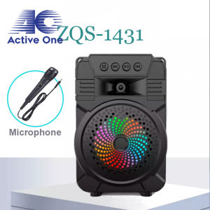 ACTIVEONE LED Light Portable Wireless Bluetooth Karaoke Super Bass Speaker With Microphone - Fulfilled by ACTIVEONE