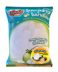 วุ้นมะพร้าวในน้ำเชื่อม รูปลูกตาล ตราไทเชฟ ขนาด1กิโลกรัม thychef (#วุ้นมะพร้าว #น้ำเชื่ม #ไทเชฟ #ผงเขย่า #ผงปรุงรส)