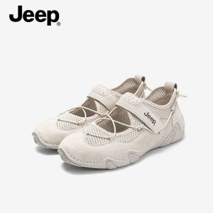 Jeep Spirit Mary Jane Lightweight Soft Bottom Mesh Velcro Flat Flat Casual Sports Womens Sandals