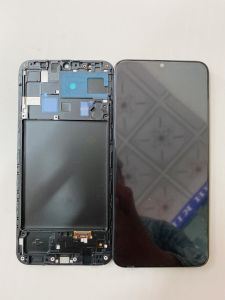 Màn hình SAM SUNG A20 liền khung OLED 2ic phôi to New Full bộ màu đen bảo hành 3 tháng Tặng kèm keo dán màn hình+tua vít sữa chữa+cường lực+que chọc sim+FREE SHIP