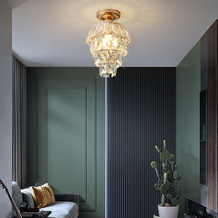 Mini Crystal Chandeliers Modern Ceiling Lighting Fixture E27