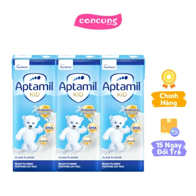 Sữa dinh dưỡng pha sẵn Aptamil Kid 180ml (lốc 3 hộp)