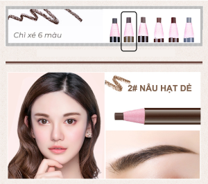 CHÌ KẺ MÀY XÉ TECHNIQUE JAPAN - Chì xé kẻ lông mày 5 màu tùy chọn