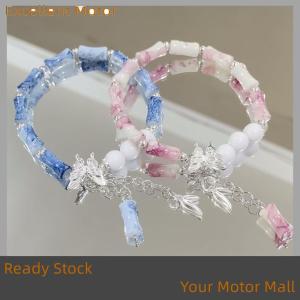 Excellent Ready Stock 2Pcs New Chinese Ancient Style Butterfly Bamboo Sweet Versatile Couple Bracelet Exquisite Popular Fashion Jewelry Accessory Gift