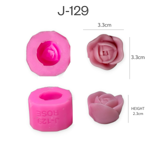 แม่พิมพ์ขนม กุหลาบ 3มิติ กุหลาบวาเลนไทน์ สวยทุกแบบ ทำวุ้น ทำขนมได้ J-129