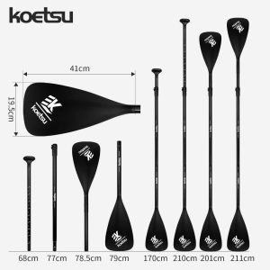 DIVATEN Adjustable Surfing Paddle 211cm Aluminum Alloy Water Sports Boat Paddle  6Colors Convertible Detachable Single/Double Head Oar Paddle for SUP Board and Kayak