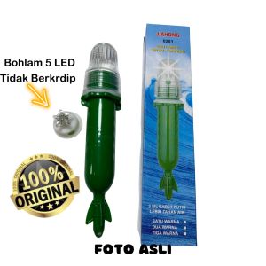 201 (Perdus Isi 20 pcs) Lampu Torpedo JIAHONG Cahaya Hijau Tidak Berkedip Bersinyal 1 Warna