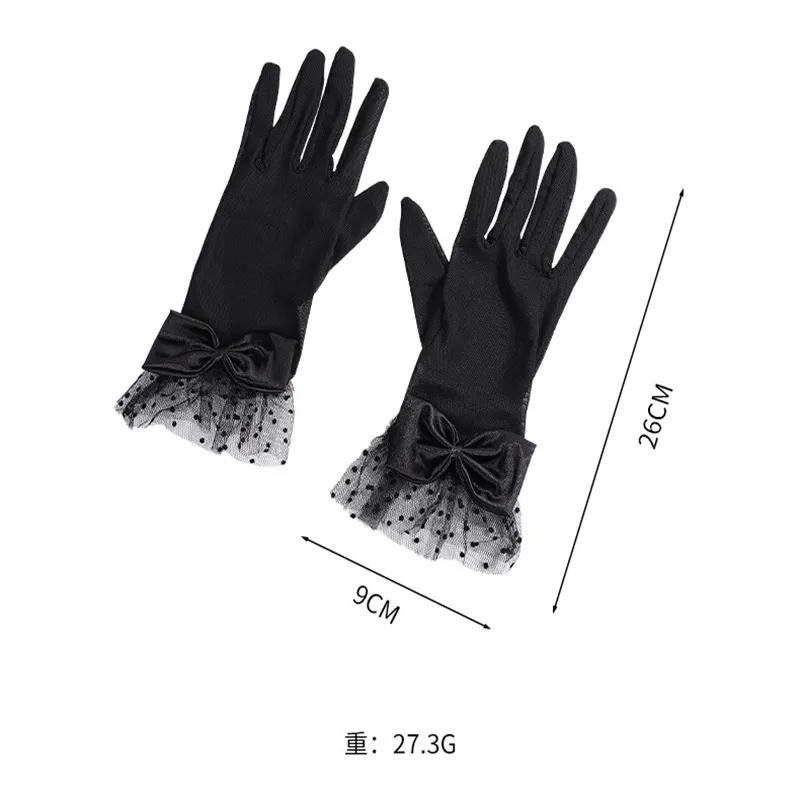 ZHCWT Women Gloves Mesh Fishnet Gloves Lace Mittens Full Finger Girls Lace  Color : A, Size : One size price in Dubai, UAE