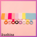 Kuzhina จี้เข็มกลัดโลหะยึดติดกับคลิปสายคล้องโทรศัพท์มือถือ,แผ่นป้ายติดแน่นสำหรับโทรศัพท์ป้องกันการสูญหายสายคล้องอเนกประสงค์การ์ดแบบยึดติด. 