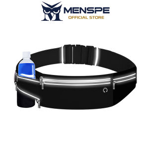 MENSPE Sports Waist Bag Waist Belts Cross Body Bag Running Pounch Adjustable Running Pack Waterproof Waist Bag Money Phone Waist Fanny Pack Jogging Belt Fanny Pack With Reflective Strip for Workouts Sports Outdoor