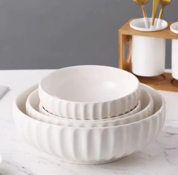 White ceramic serving bowl, Buy stoneware bowl online