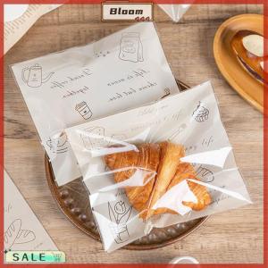 Follow Get New[Bloom Z] 50pcs Self Adhesive Seal Plastic Bags For Bakery Packaging Croissant Party Handmade Biscuit Cookies Bread And Cake Packing