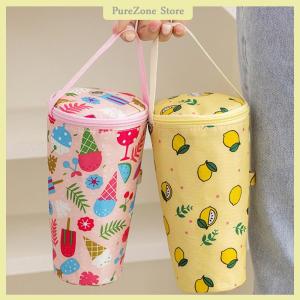[PureZone] Portable Milk Tea Tote Bag Heat Preservation Bag Eco-friendly Handbag Carrying Insulated Cup Cover Tumbler Cup Accessories