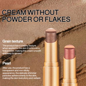 【Pearlescent Gradient Trio】Color Eyeshadow Stick 3-Color Long-Lasting Creamy Eyeshadow For Everyday Makeup/Professional Use/Quick Application/Quick Application/No Fallout/ One-Step Blending Eyeshadow Pencil