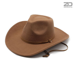 Mũ Cao Bồi Miền Tây Nón Cowboy Nỉ MP071 Vành Rộng 9.5 cm