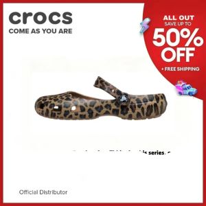 Authentic Crocs Classic Ballet EVA Casual Retro Outerwear Breathable Slip-on Womens Shoes Brown