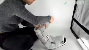 Air Cast Foam Pneumatic Walking Boot Ankle Support Foot Orthosis Plantar Splint Brace