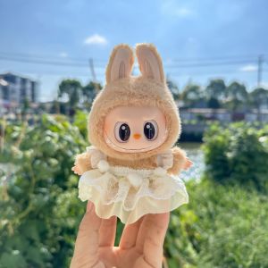 Nanafine【🚀Thai Shipping】(👚ขายแต่เสื้อผ้า!!)17 ซม. ชุดลาบูบู้ Labubu outfit เสื้อผ้าเครื่องแต่งกายอุปกรณ์เสริมชุดสำหรับตุ๊กตาตุ๊กตาขนาดเล็กน่ารัก ชุดลาบูบู้ v2 Workwear Labubu ตุ๊กตาแฟนเด็กของขวัญชุดกิ๊บผม labubu Macaron clothes