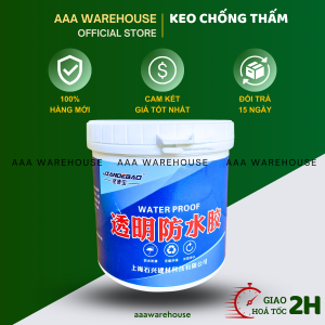 [KEO TRONG SUỐT] Chống thấm vết nứt mái nhà sàn nhà vệ sinh máng xối mái tôn- dung tích 1000ml