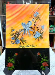 Tranh lịch sơn mài cao cấp Thanh Bình Lê size 40x60 cm nhiều mẫu