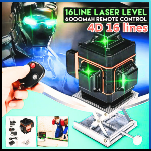 COD Taffware Hilda Mesin Self Leveling Laser 4D 16 Line with Remote  LD 515 / alat untuk laser pemasang tegel 16 garis presisi meratakan merapikan pemasangan tegel gegung rumah / laser level pengukur kemiringan keramik tegel dengan remot kontrol otomatis