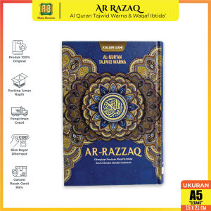 Alquran Non Terjemah Alquran 30 Juz Lengkap Tajwid Warna Ar-Razzaq A5 Dilengkapi Waqaf & Ibtida