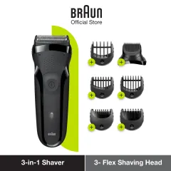 Braun Series 3 310s Electric Shaver for Men - Rechargeable Wet & Dry  Electric Razor with 3 Flex Head