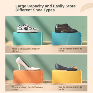 Gift Town, Fanboxx & Soft Lip Shop: 6pcs Transparent Shoe Box Organizers - Your Ultimate Shoe Storage Solution