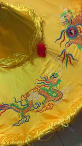 [FREESHIP] Lọng che Dù che 80cm-1m2 CAO CẤP thêu TỨ LINH. LongLyQuyPhụng lọng rước lọng thờ loại đẹp thêu kỹ