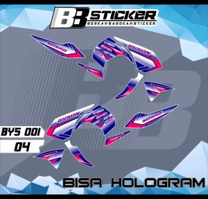Sticker Stripping Variasi Yamaha Byson BISA HOLOGRAM Striping Motor Byson Bys 1