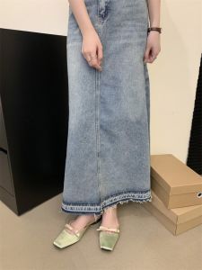 Dép Lê Bít Mũi Phong Cách Nhẹ Nhàng Kiểu Pháp Nữ 2024 Giày Hạt Đậu Nơ Mới Dép Lê Váy Mùa Hè Dép Mary Jane