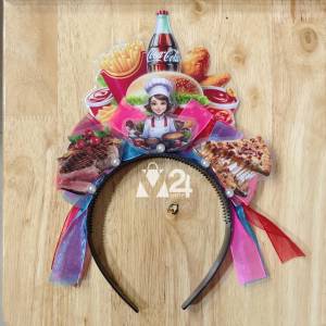 (1 อัน) ที่คาดผมอาหาร fast food ที่คาดผมแม่ค้า ที่คาดผมอาชีพ ที่คาดผม 3D ที่คาดผมแฮนเมด ที่คาดผมแฟนซี เครื่องประดับศีรษะ fancy headband m24