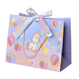 Dream Unicorn Birthday Wedding Party Gift Wrapping Ribbon Paper Gift Bag