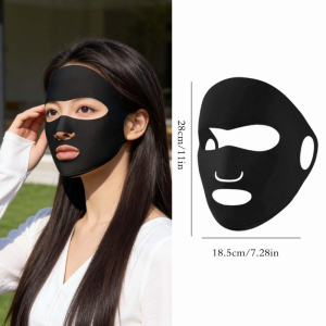 Breathable Ice Silk UV Block Face Mask / Comfort Cooling Full Face Gini / Multipurpose Outdoor Sunscreen Headwear for Men Women