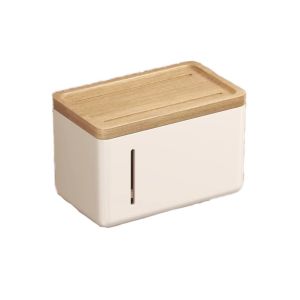 JIANZ พร้อมปก ที่ใส่กระดาษชำระกันน้ำ ดีไซน์กันน้ำ ไม่มีการเจาะ กล่องกระดาษบีช สร้างสรรค์ ติดผนัง ชั้นเก็บของในห้องน้ำ ที่เก็บของในห้องน้ำ