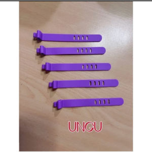 Perapih Kabel /Pengikat Kabel Karet  3PCS /Binder Klip Cable/Penjepit Kabel Charger Hp Universal/Cord Holder/Pengikat Kabel Silikon SH LC106