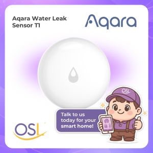 【GLOBAL】AQARA Water Leak Sensor T1 - Flood Detection - IP 67 Waterproof - Real Time Alert and Notifications - 2 Years Warranty