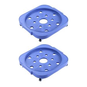 Set of 2 Sturdy Propanes Bottle Base With Locking Wheel Sturdy Frame Multifunctional Designs for Home Workshop