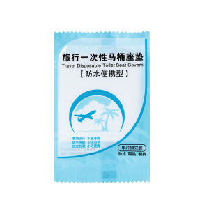 50Pcs Disposable Toilet Seat Cover Travel PO Membrane Toilet Cover Waterproof Dustproof Anti-bacterial
