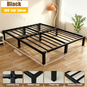 【Screwless Insttall】Premium High Load Bearing 1000KG Metal Bed Frame Single/Double/Queen/King