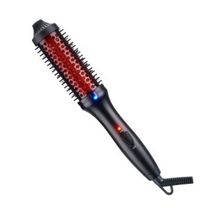 China Shipping [2025] New Foreign Trade Infrared Volumizing Comb Hair Styling Comb Straightening Comb Curling Comb Multi-Functional Curling Iron Electric Comb 317