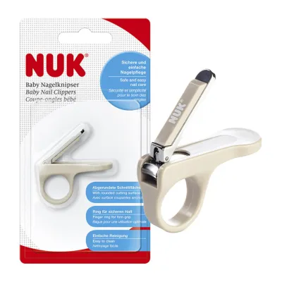 NUK Baby Nail Clippers with Grip Ring
