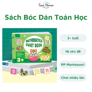 Sách Học Liệu Bóc Dán Toán Học 16 Chủ Đề Cho Bé Theo Phương Pháp Montessori Dùng Nhiều Lần Giúp Kích Thích Trí Não Đồ Chơi Giáo Dục Sớm