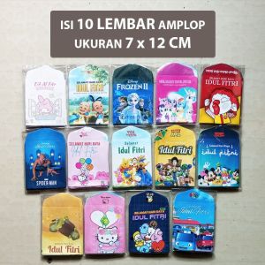 MYX Store isi 10 - Amplop PERMEN Premium Idul Fitri THR ANGPAO VIRAL LABEL LEBARAN  SIAP PAKAI