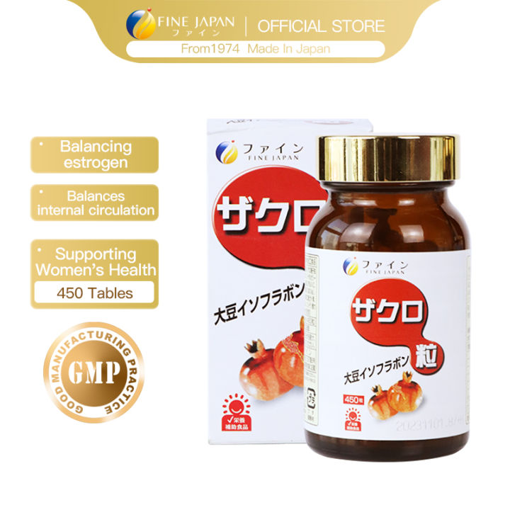 FINE Japan Soy Isoflavones 450 capsules/bottle Estrogen Supplement